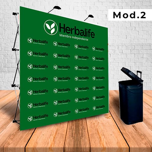 Photocall Herbalife Textil PopUp 219x219 - Imagen 2
