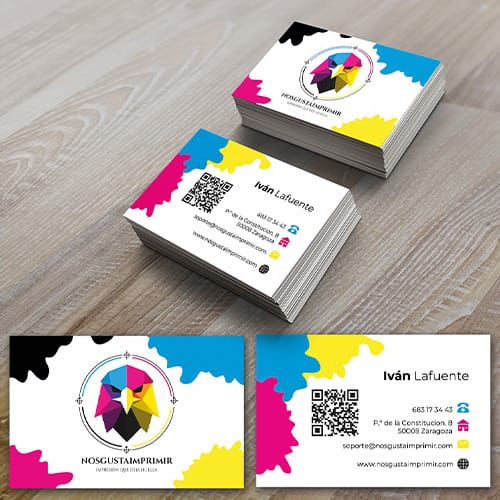 1.000 Tarjetas de visita 300 grms