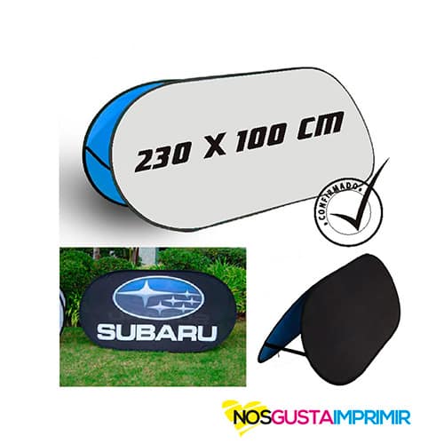 PopUp Golf 230x100 poliéster