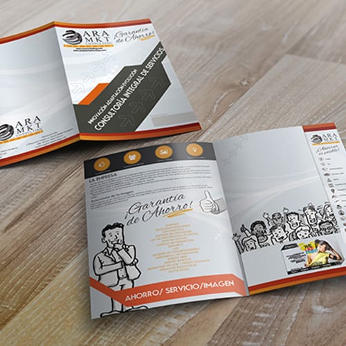 Carta de bar poliéster A3 plegada a A4