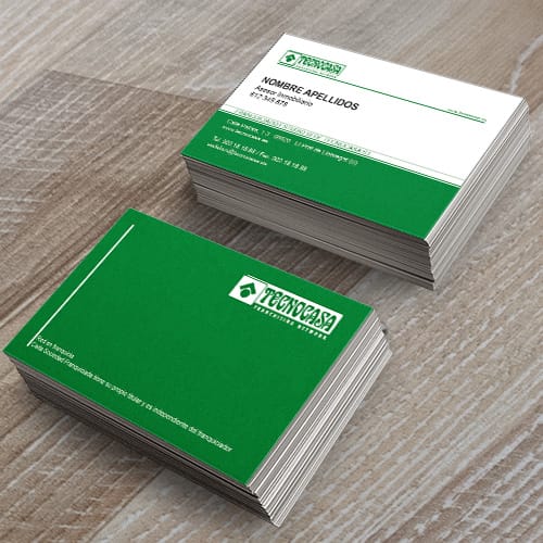 1.000 Tarjetas de visita Tecnocasa 300 grms mate