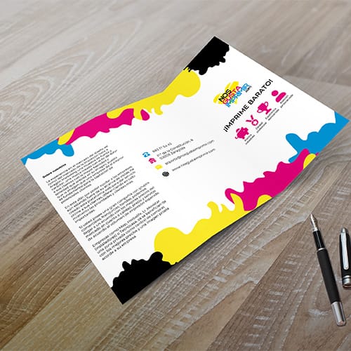 5.000 Trípticos o dípticos 135 grms