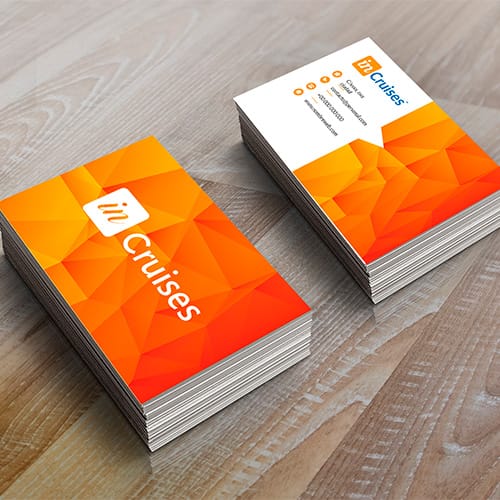 1.000 Tarjetas de visita Incruises 300 grms mate